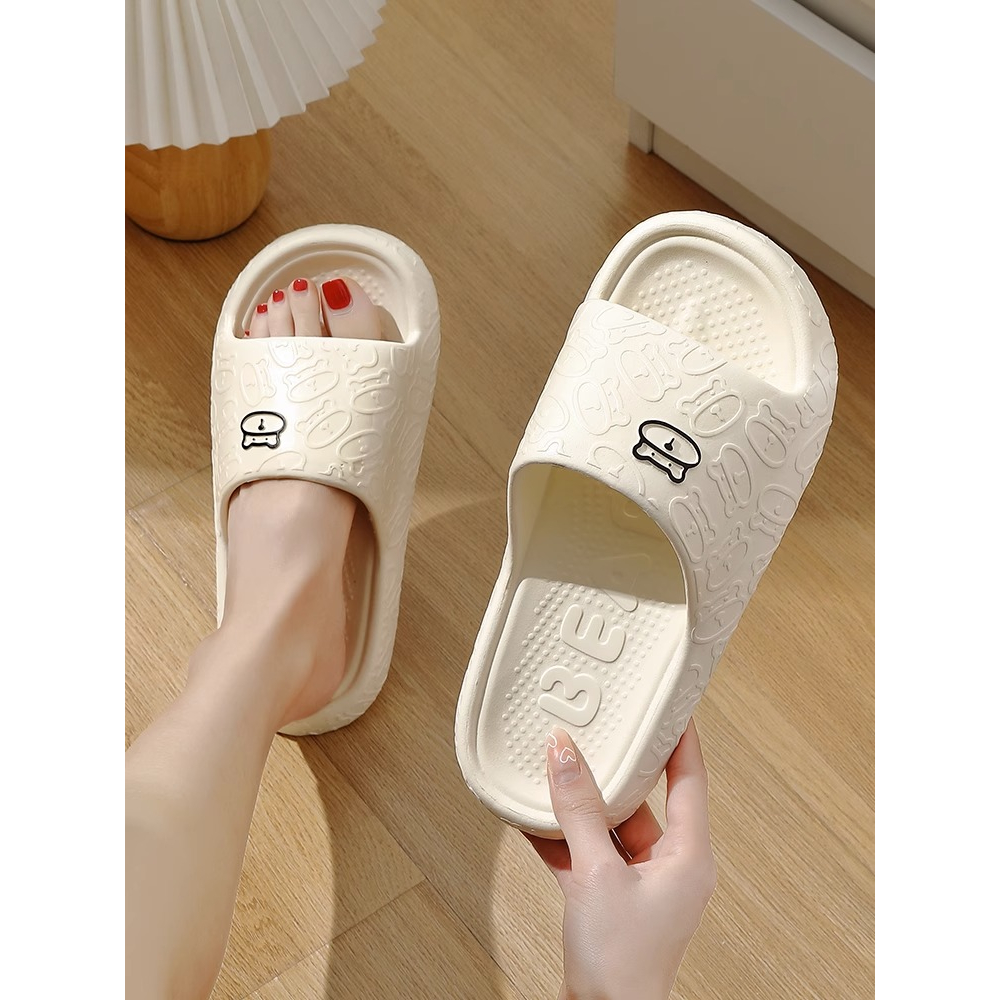 KUCLUT dép sandan nữ quai ngang dép bánh mì đi trong nhà thoải mái mềm mại dày dặn cao hơn 2023NEW mẫu mới 28z23070605