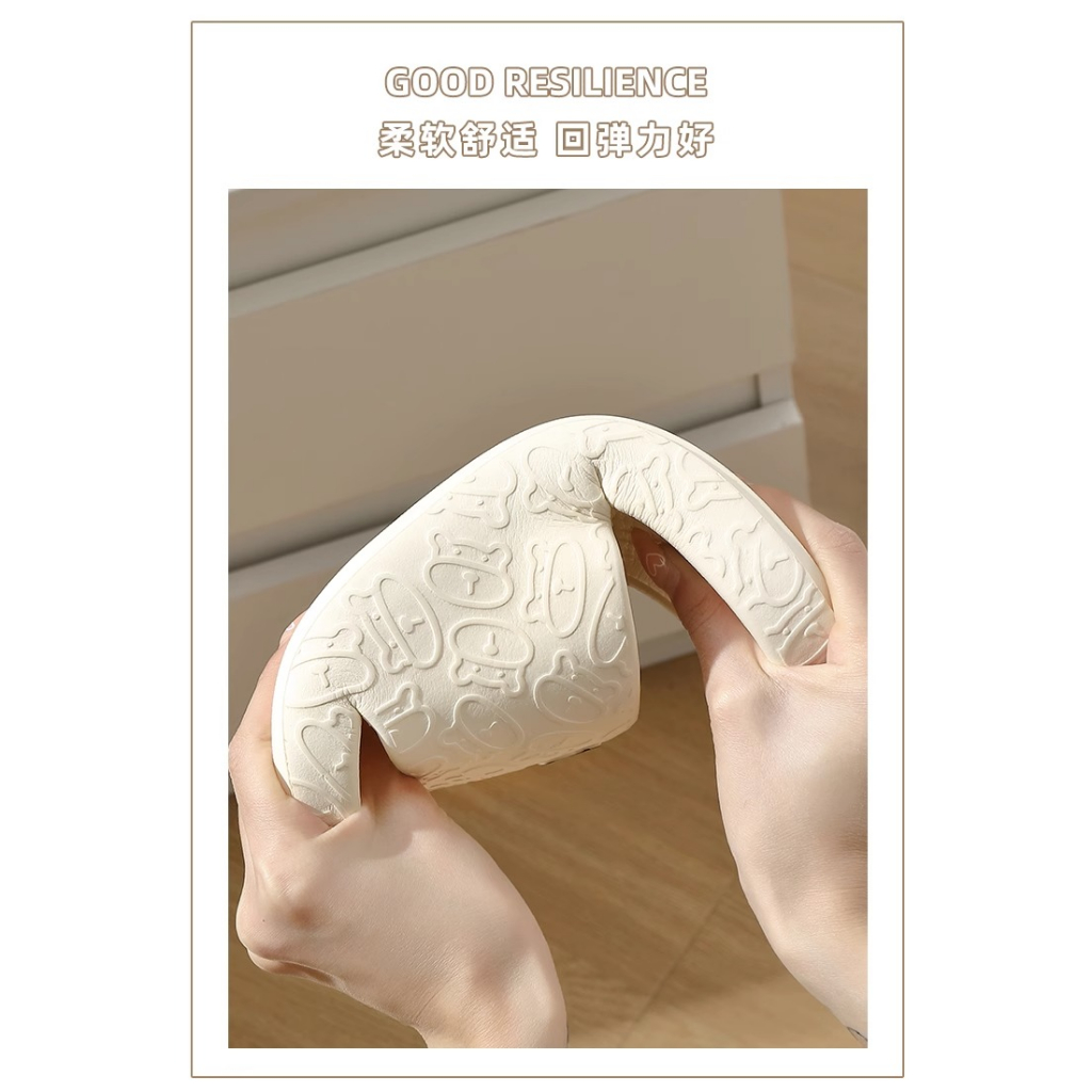 KUCLUT dép sandan nữ quai ngang dép bánh mì đi trong nhà thoải mái mềm mại dày dặn cao hơn 2023NEW mẫu mới 28z23070605