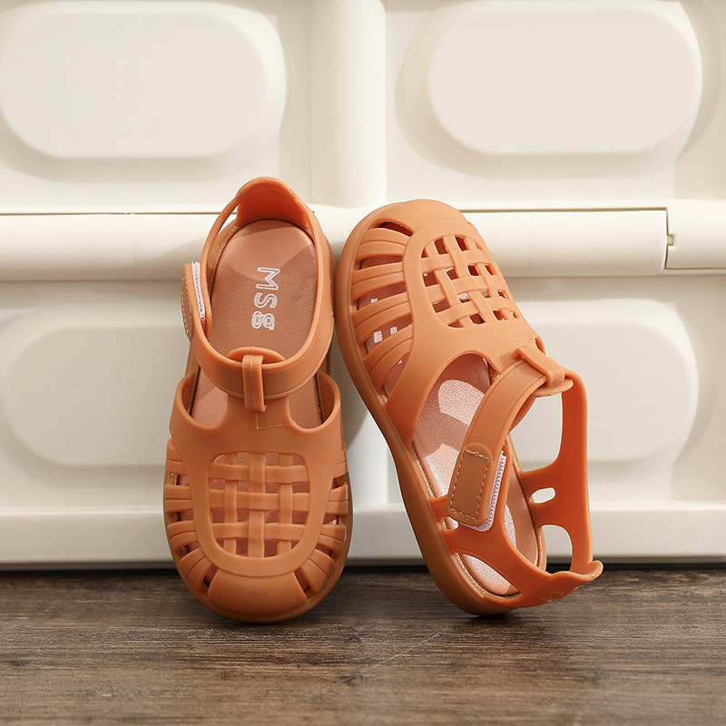 AYUER Xăng đan Nhựa Chống Trượt Màu Kẹo Thời Trang Cho Bé