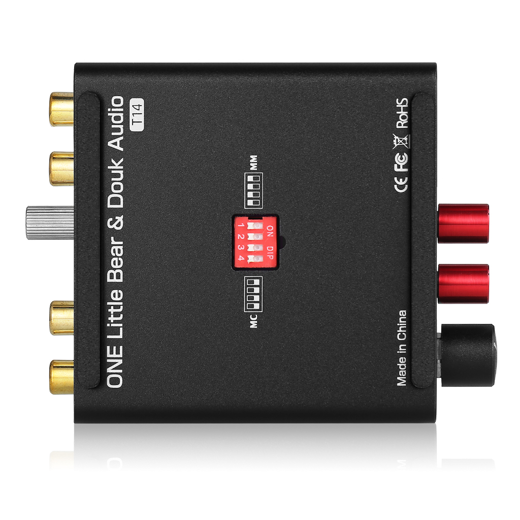 Tai Nghe Mini T14-EQ Âm Thanh MM / MC Phono Stage RIAA Cho Máy Quay Đĩa Vinyl LP Vinyl Kèm Dây Cáp 3.5mm