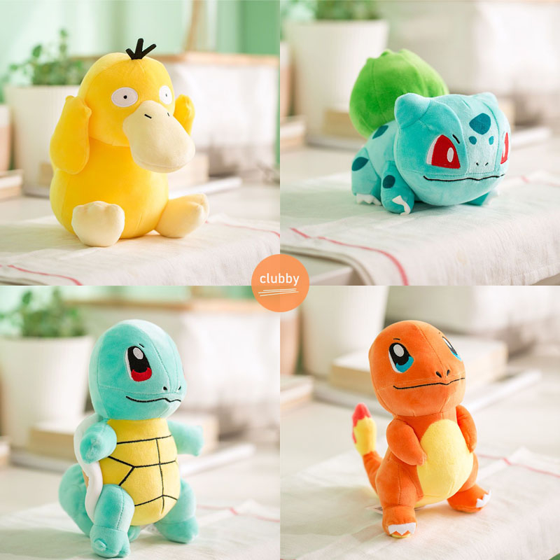 Búp bê pokemon pikachu eevee Bulbasaur đồ chơi sang trọng dễ thương món quà sinh nhật của trẻ em