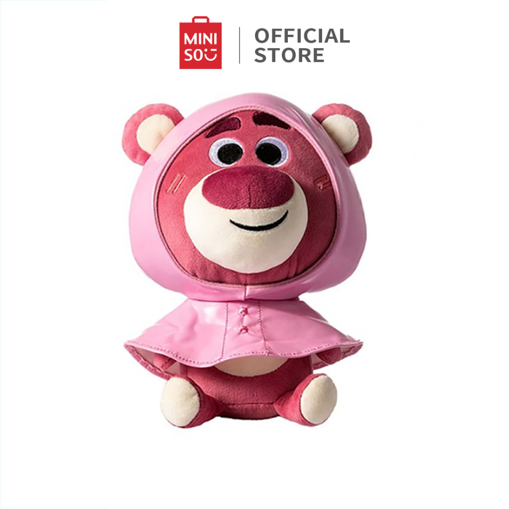 Miniso Gấu Nhồi Bông Mặc Áo Mưa 23CM Đáng Yêu