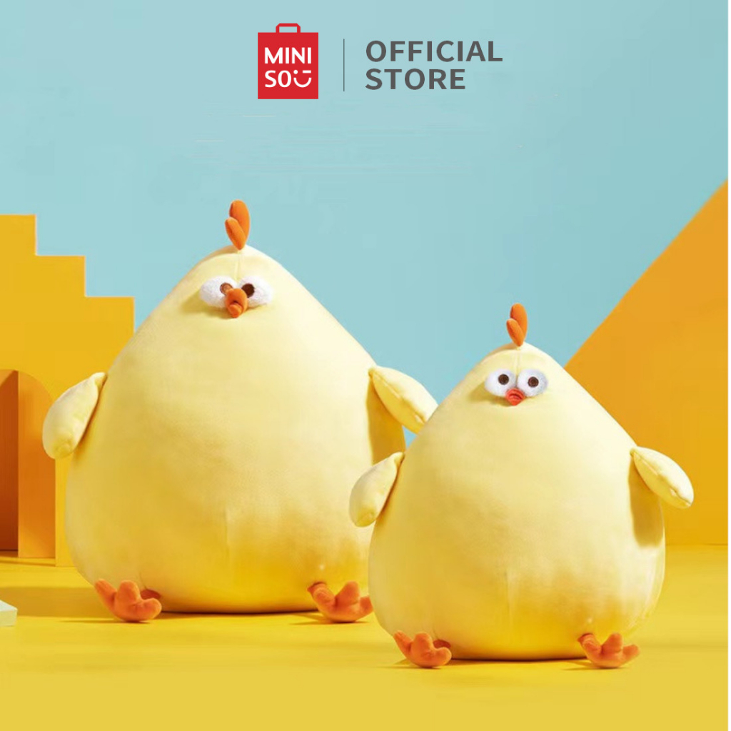 Miniso Đồ chơi nhồi bông Hình Con Gà Mềm Mại