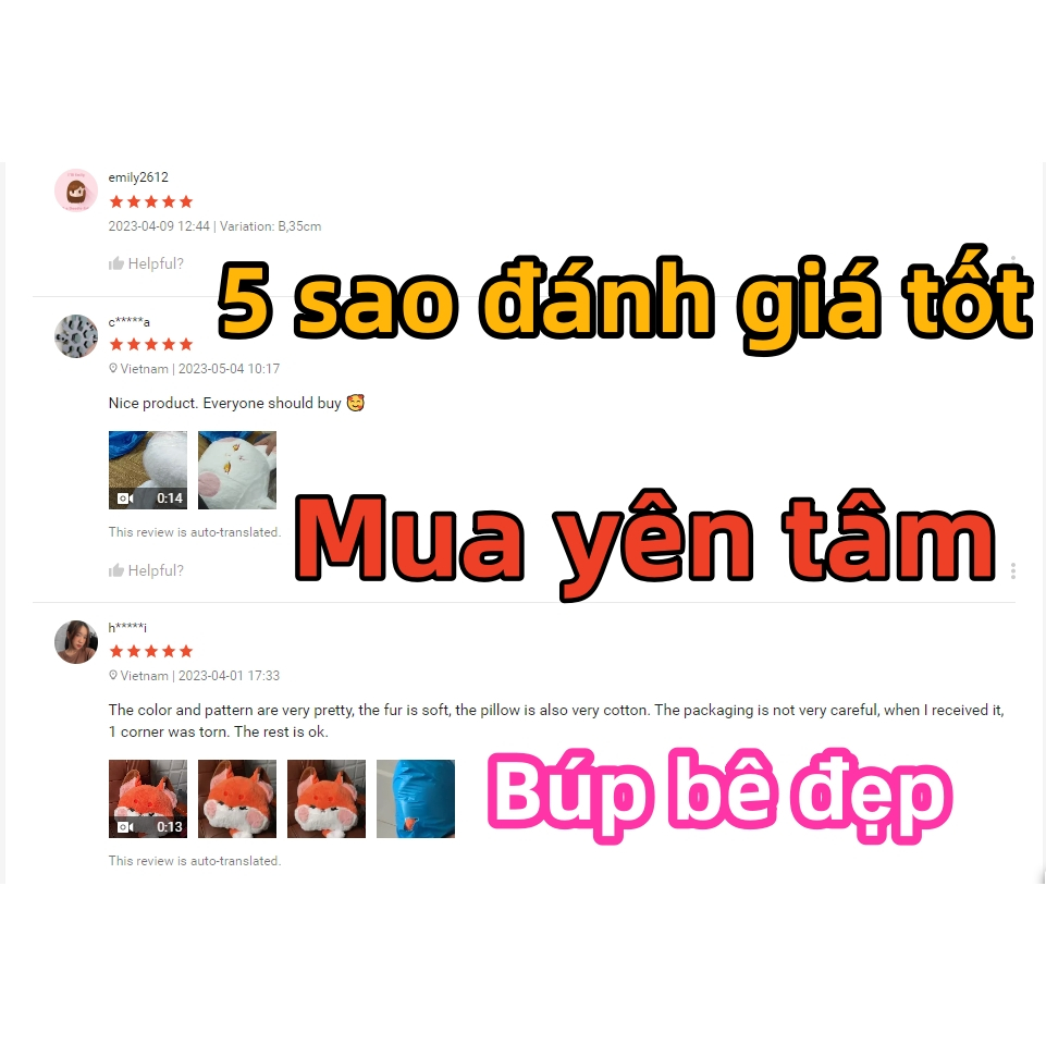 Thú Nhồi Bông Giữ Ấm Tay Hình Cáo Dễ Thương Cho Bé
