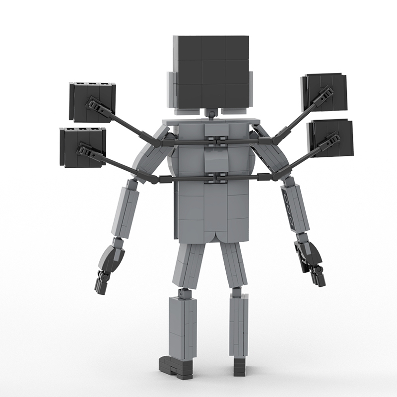 Skibidi Mô Hình Lắp Ráp robot Vệ Sinh Bằng Titan Độc Đáo