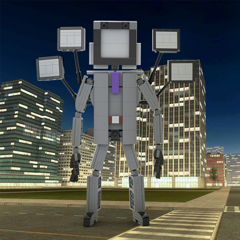 Skibidi Mô Hình Lắp Ráp robot Vệ Sinh Bằng Titan Độc Đáo