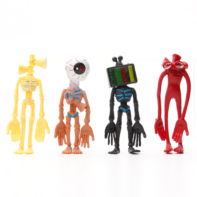 Set 8 Mô Hình Mô Phỏng Nhân Vật Phim Hoạt Hình Sirenhead Horror Bằng PVC