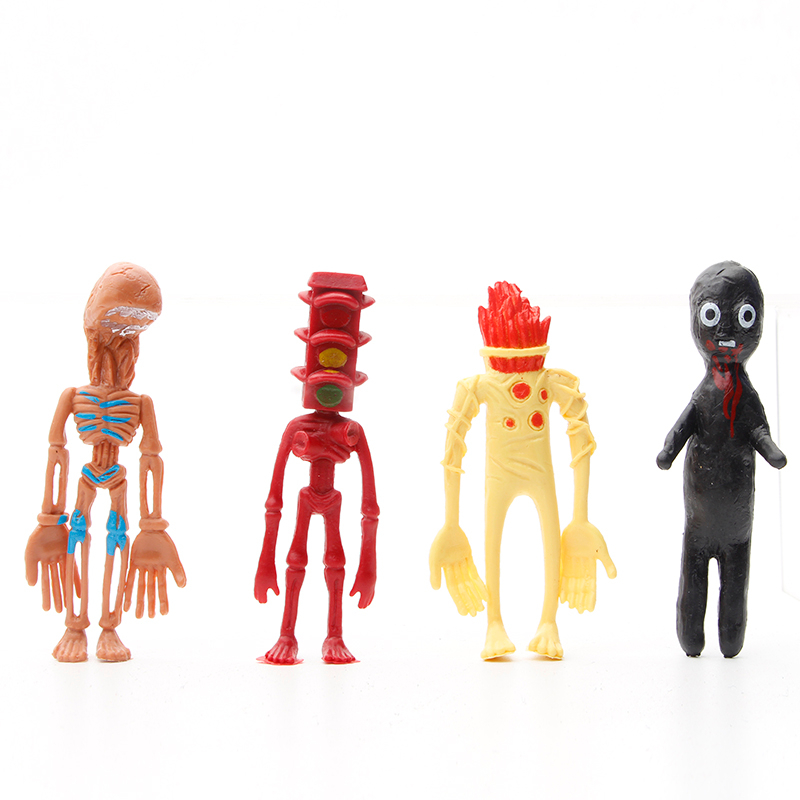 Set 8 Mô Hình Mô Phỏng Nhân Vật Phim Hoạt Hình Sirenhead Horror Bằng PVC