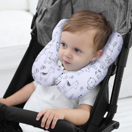 Gối Kê Cổ Hình Chữ U Có Thể Giặt Được Dùng Khi Đi Xe Đẩy Cho Trẻ Em