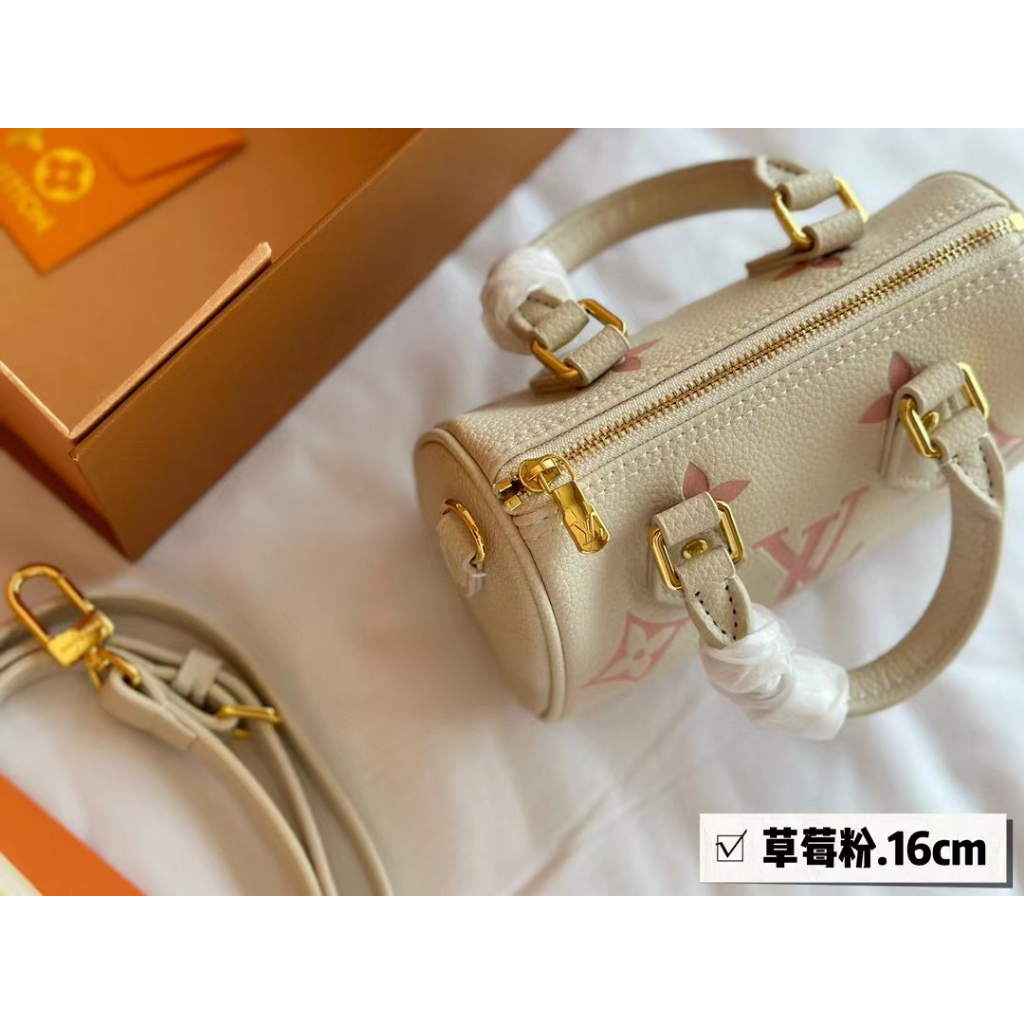 Túi Xách Boston Đeo Vai Mini Bằng Da Bò Thật Có Hộp Đựng Cho Nữ SPEEDY16 LL777777-0707