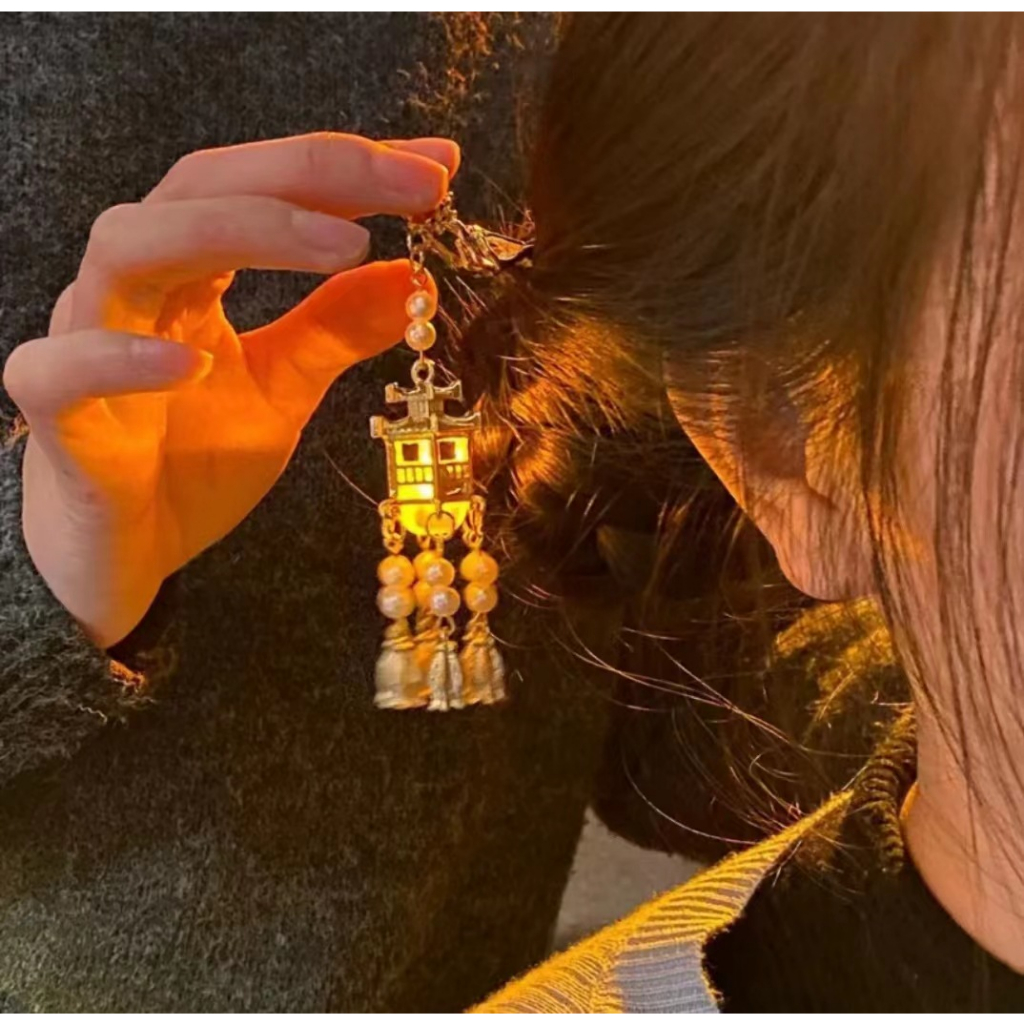 Trâm Cài Tóc Đính Tua Rua Dạ Quang Phong Cách Cổ Điển Cao Cấp Dành Cho Nữ