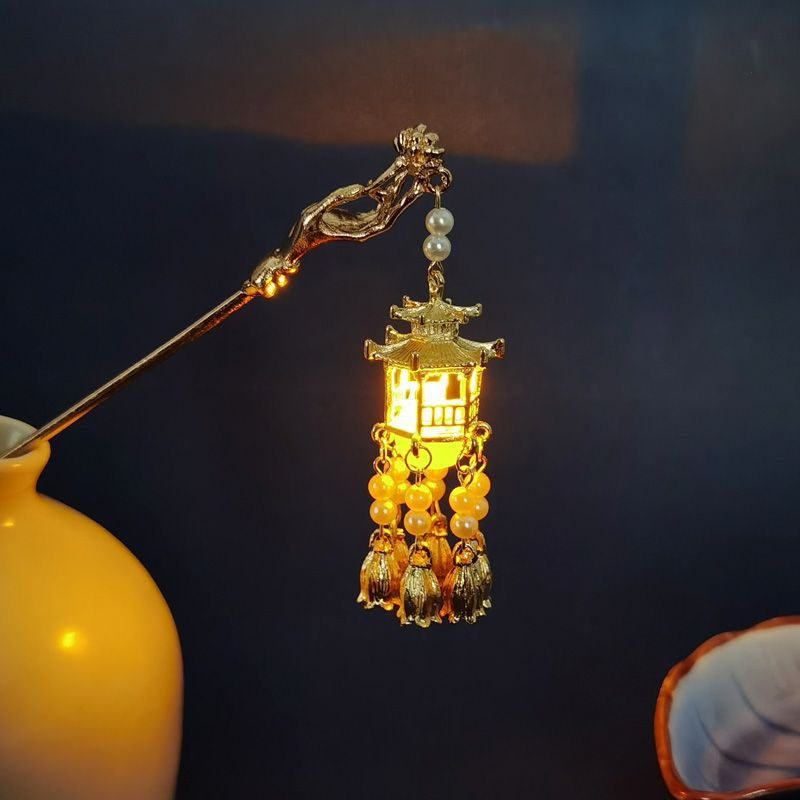 Trâm Cài Tóc Đính Tua Rua Dạ Quang Phong Cách Cổ Điển Cao Cấp Dành Cho Nữ