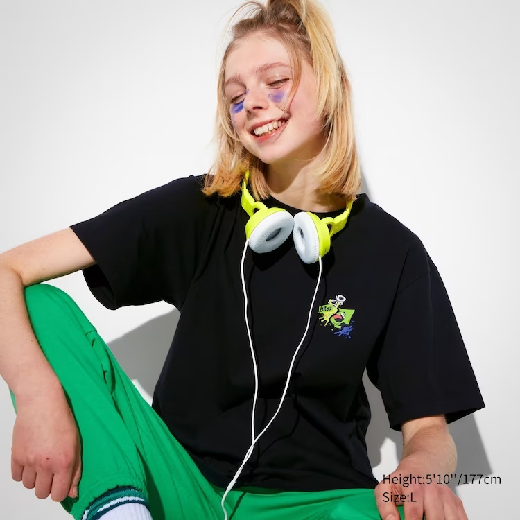 Áo Thun Ngắn Tay In Hình UNIQLO Splatoon 3 UT Cá Tính Cho Cặp Đôi