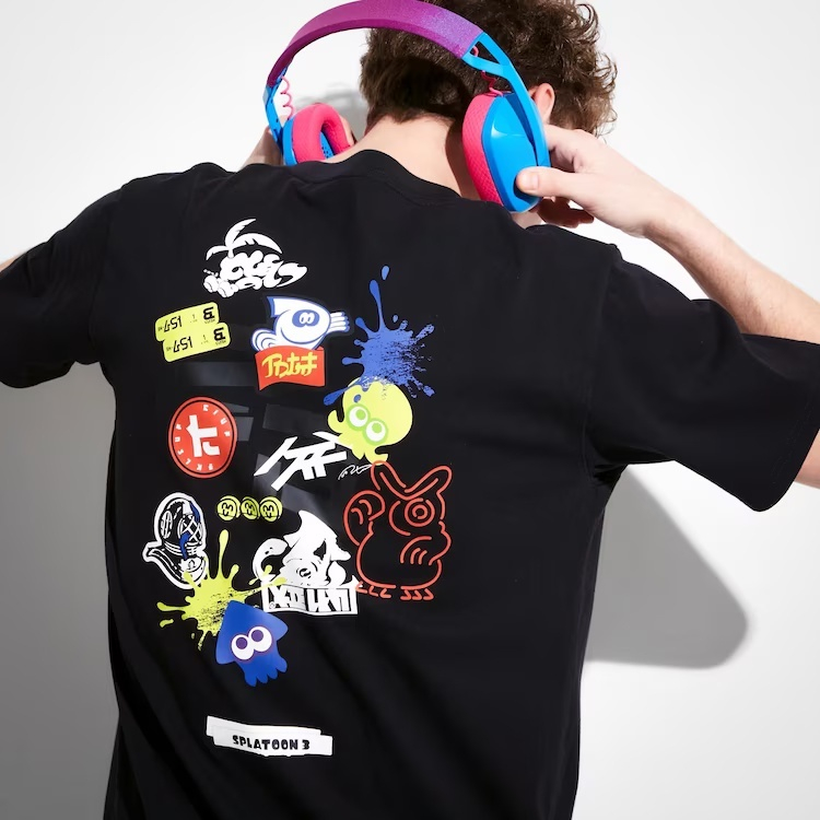 Áo Thun Ngắn Tay In Hình UNIQLO Splatoon 3 UT Cá Tính Cho Cặp Đôi