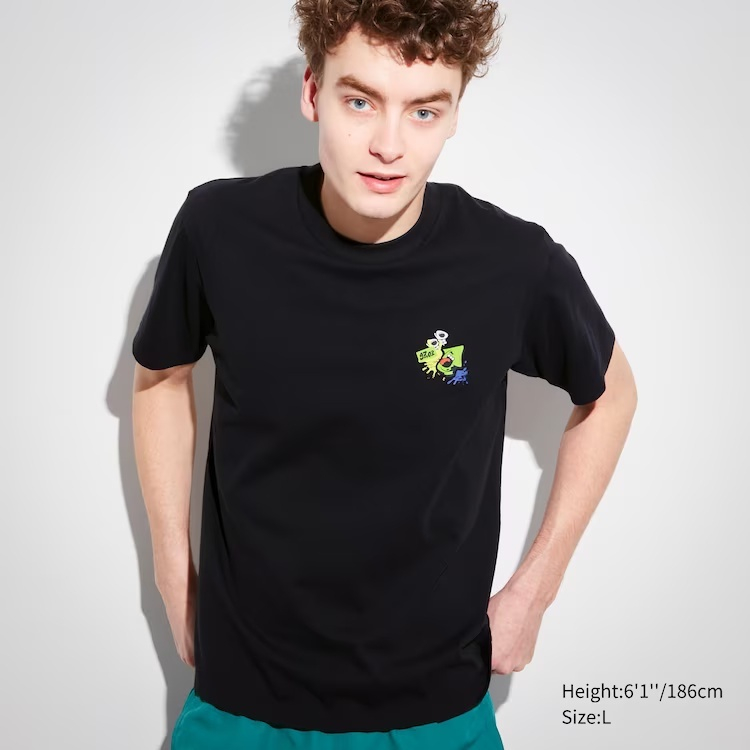 Áo Thun Ngắn Tay In Hình UNIQLO Splatoon 3 UT Cá Tính Cho Cặp Đôi