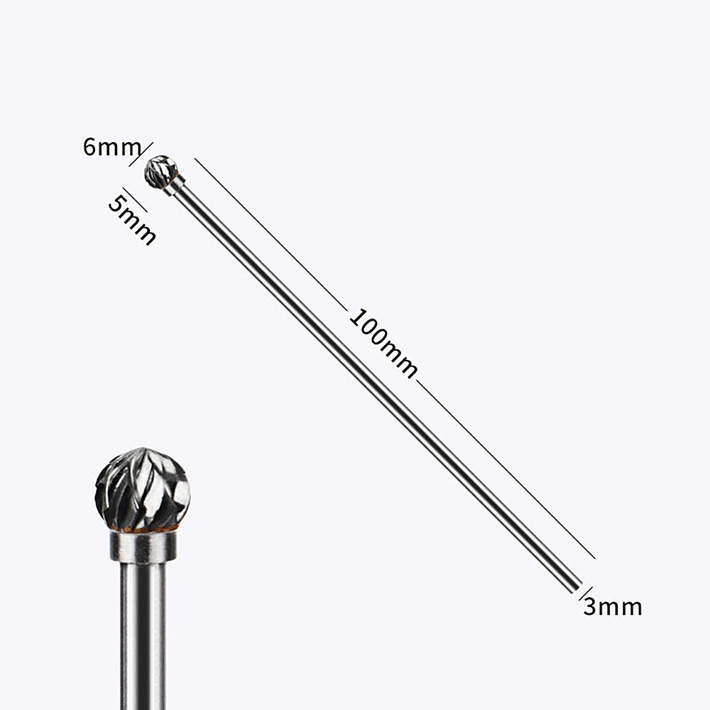 1 Đầu Mài Hợp Kim 3mm 3x6x100mm Cho Máy Khoan