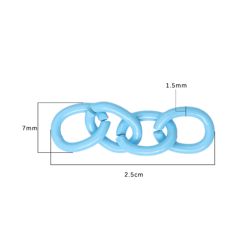 Dây Xích Ngắn 4 Phần 7mm Dùng Làm Móc Khóa / Trang Sức DIY