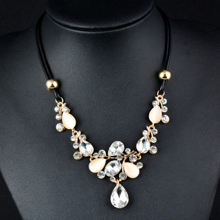 Vòng cổ choker đính đá opal sang trọng phong cách hàn quốc xl752