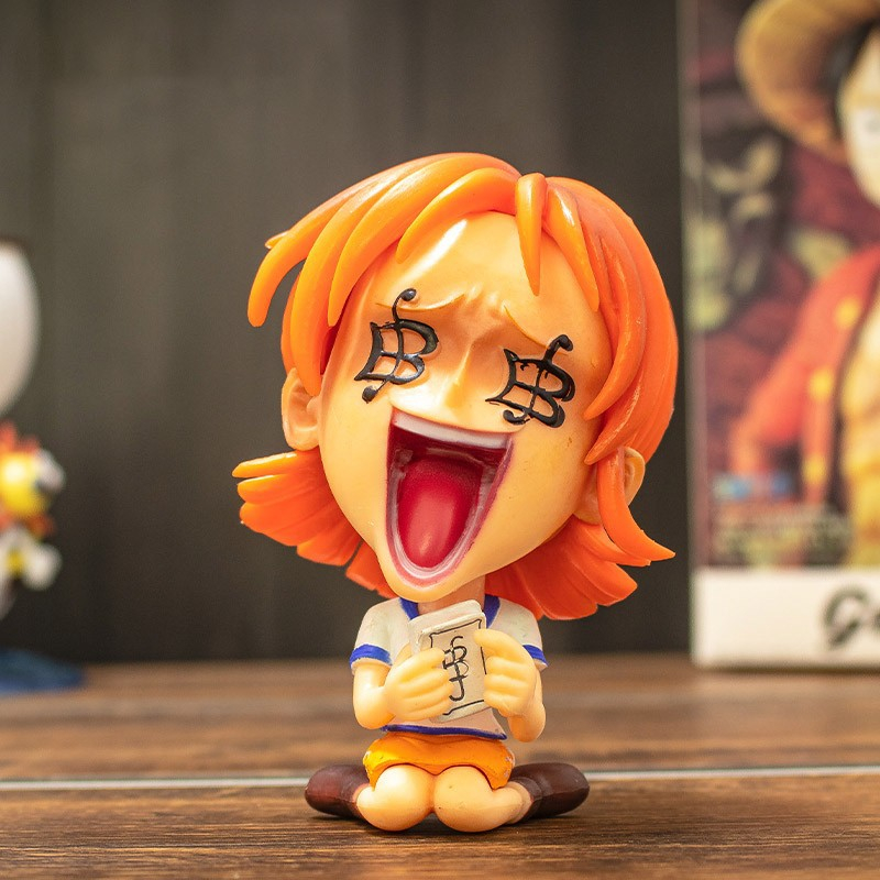 1 Mô Hình Nhân Vật Monkey D Luffy Zoro Sanji Nami Ace Boa Hancock Brook Kích Thước 9cm