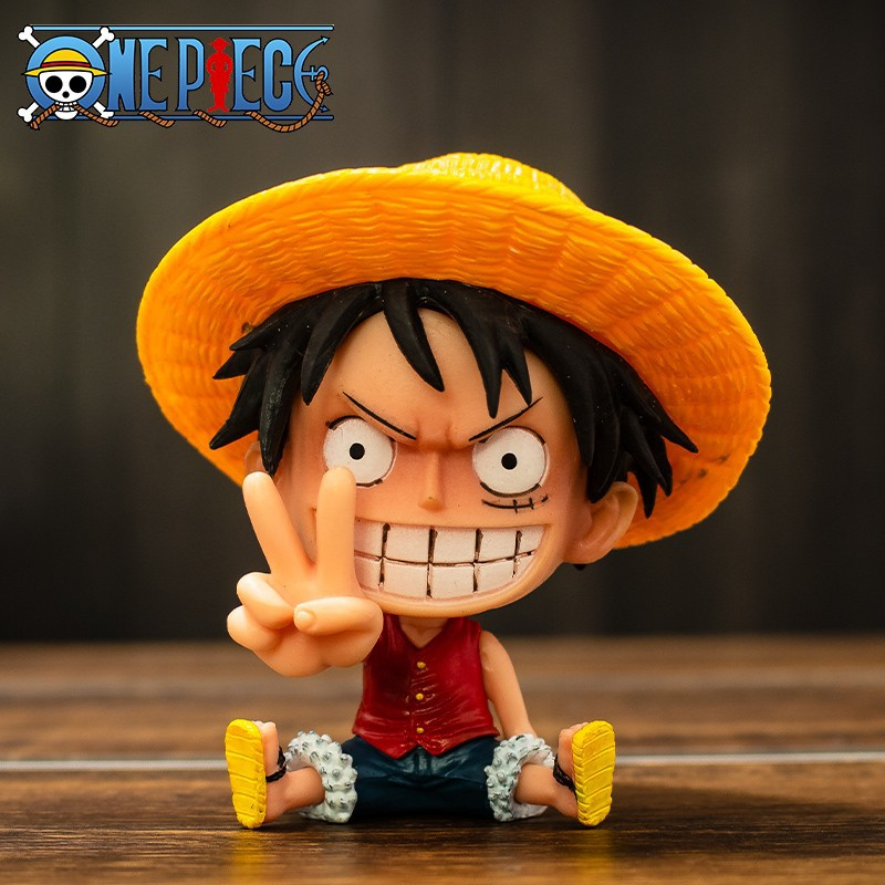 1 Mô Hình Nhân Vật Monkey D Luffy Zoro Sanji Nami Ace Boa Hancock Brook Kích Thước 9cm