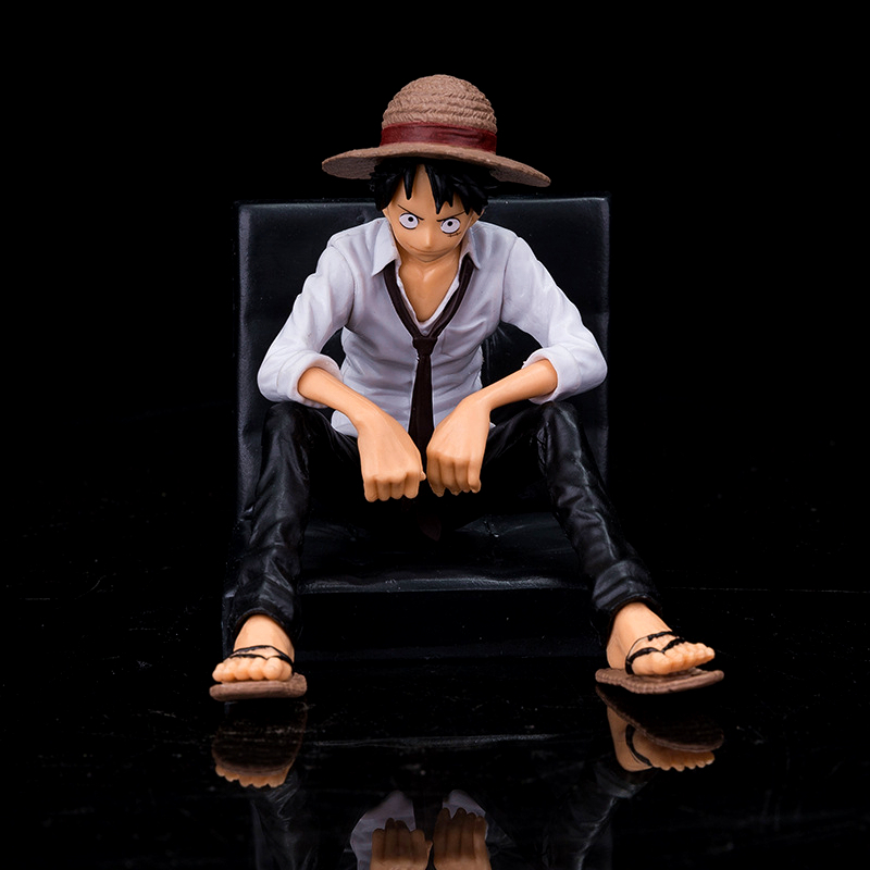 Mô Hình Đồ Chơi Nhân Vật Monkey D Luffy Boa Hancock Ngồi Ghế Sofa Bằng PVC 12cm