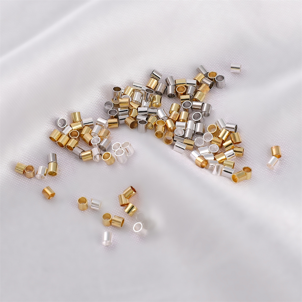 Set 100 Khóa Cài Mạ Vàng / Bạc 14k 2X2mm Dùng Làm Trang Sức DIY
