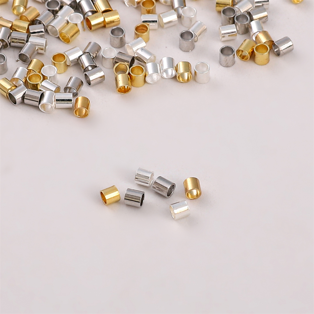 Set 100 Khóa Cài Mạ Vàng / Bạc 14k 2X2mm Dùng Làm Trang Sức DIY