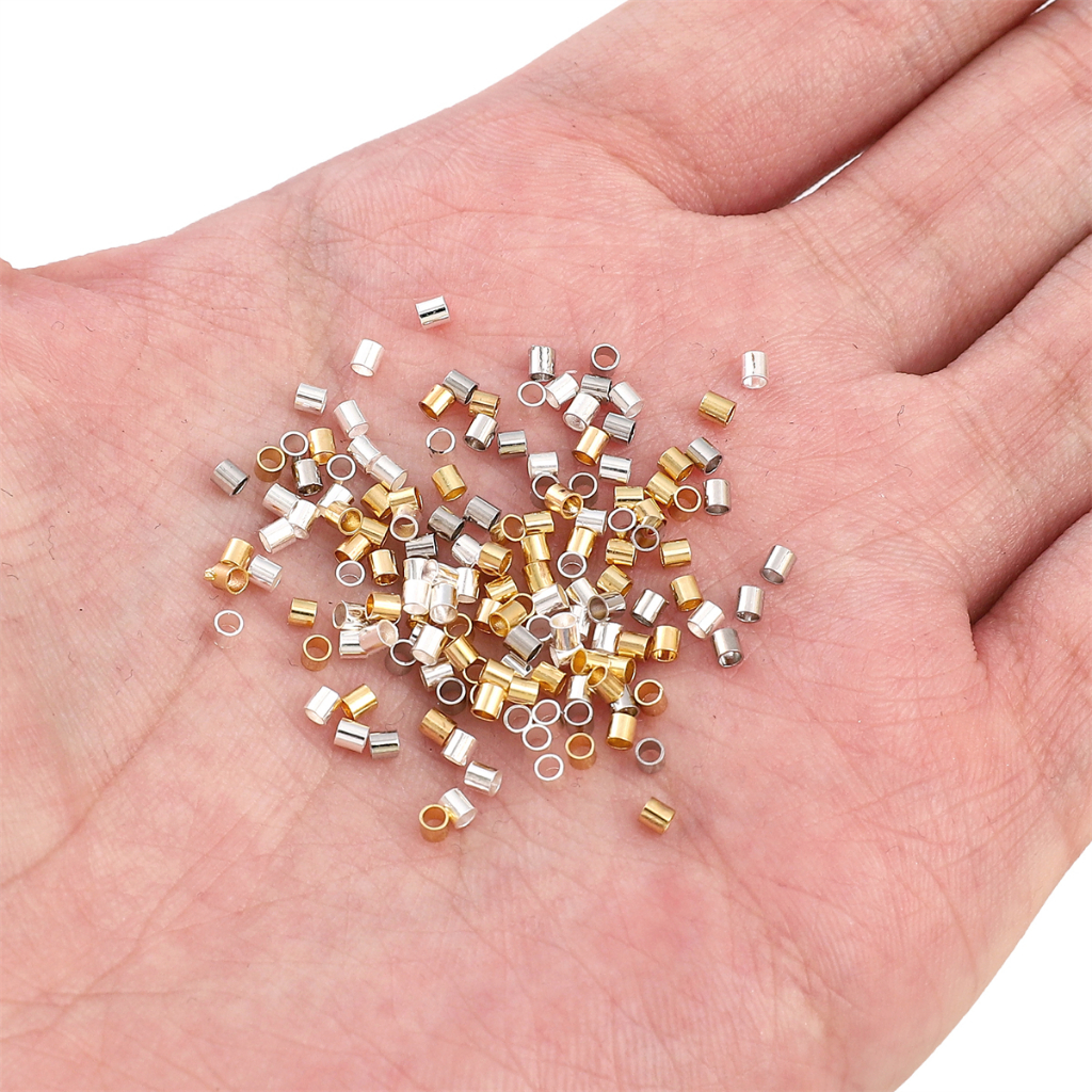 Set 100 Khóa Cài Mạ Vàng / Bạc 14k 2X2mm Dùng Làm Trang Sức DIY