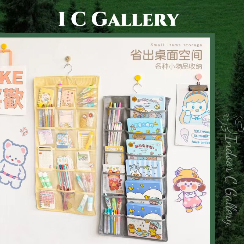 ICG Túi treo tường bằng Home Decorative Wall Door Closet Hanging Storage Organizer Bag Pocket