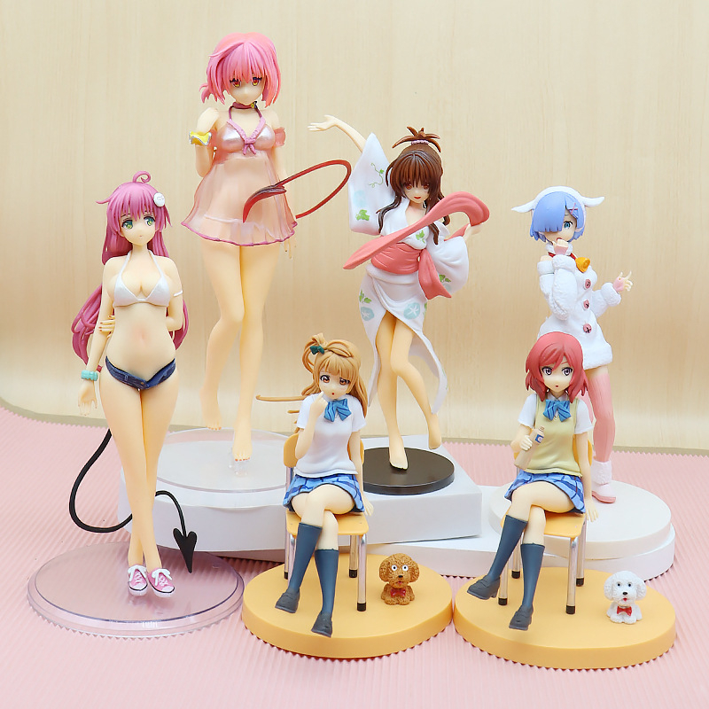 Mô Hình Nhân Vật Yuuki Mikan Maki Nishikino Kotori Minami Momo Belia Deviluke Lala Rem 6 Kiểu Gợi Cảm Trang Trí Xe Hơi
