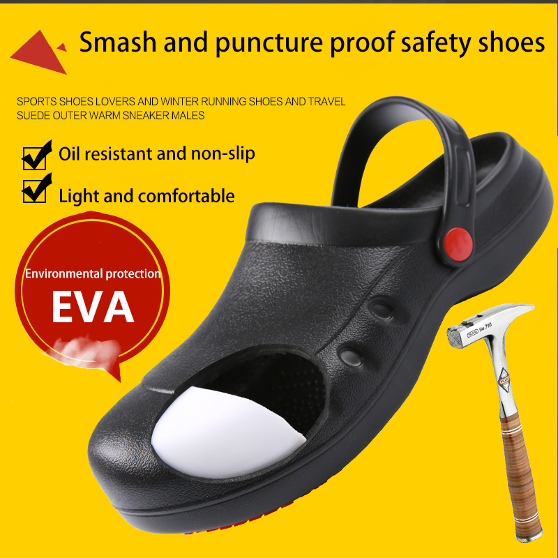 Giày Bảo Hộ Lao Động Chống Trượt Chống Văng Dầu Trọng Lượng Nhẹ 23-28cm