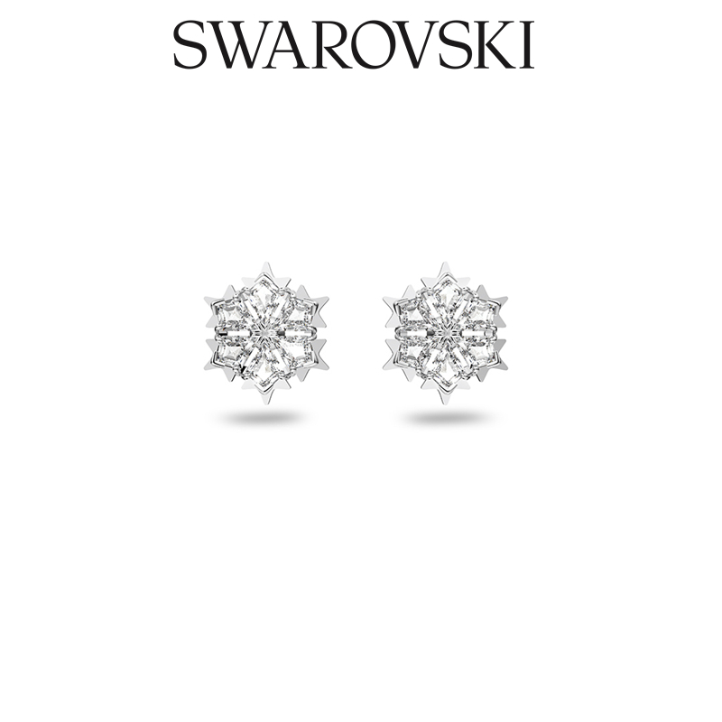 Swarovski Bông Tai Hình Bông Tuyết Lãng Mạn