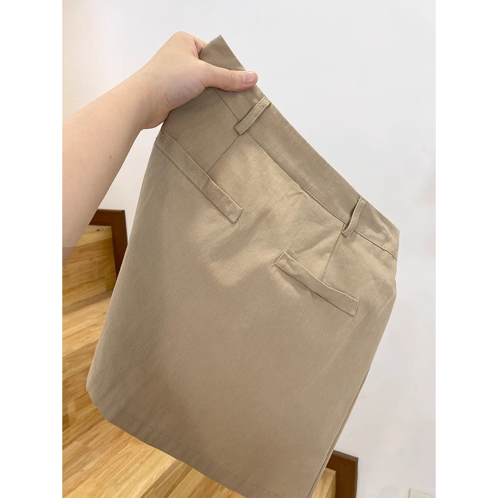 Xiaozhainv Set Áo Thun Ngắn Tay Form Rộng Họa Tiết Kẻ Sọc Và Chân Váy Chữ A Xếp Ly Lưng Cao Thời Trang Mùa Hè Cho Nữ