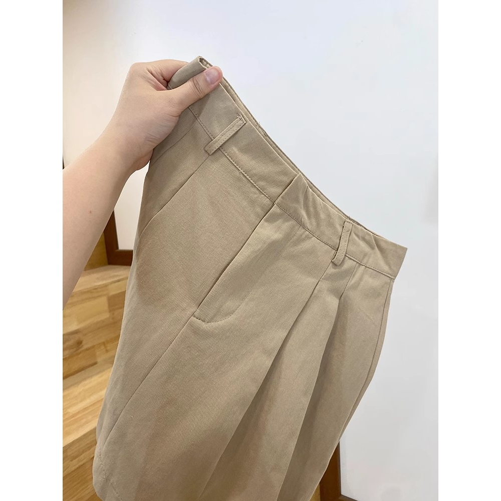 Xiaozhainv Set Áo Thun Ngắn Tay Form Rộng Họa Tiết Kẻ Sọc Và Chân Váy Chữ A Xếp Ly Lưng Cao Thời Trang Mùa Hè Cho Nữ