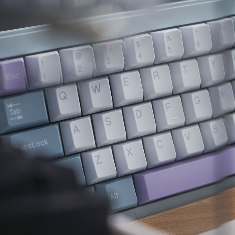 Gmk Bộ Bàn Phím Cơ 64 / 68 / 87 Hai Màu Họa Tiết Hoàng Hôn Mộng Mơ 166 Phím