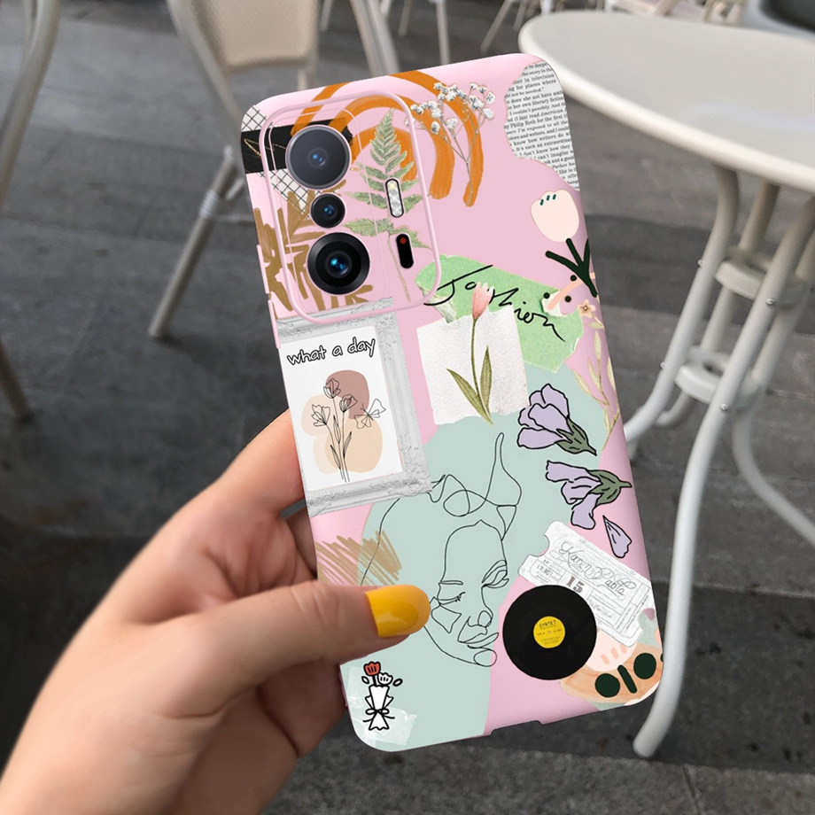 Ốp Điện Thoại Silicon Mềm Bề Mặt Nhám In Họa Tiết Thời Trang Dành Cho Xiaomi 11T / Xiaomi 11T Pro 2021 Xiaomi 11 t Pro