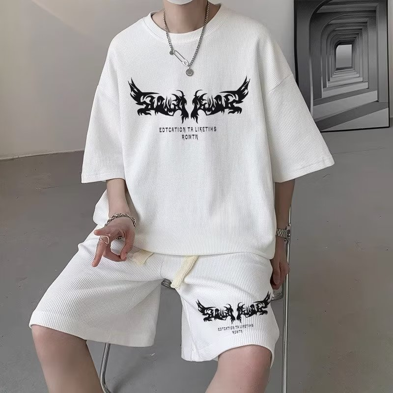 Set Áo Thun Ngắn Tay Và Quần short Thể Thao Thời Trang Mùa Hè Cho Học Sinh