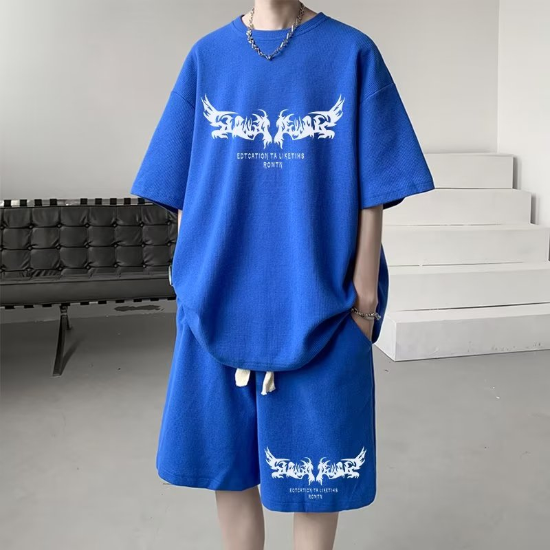 Set Áo Thun Ngắn Tay Và Quần short Thể Thao Thời Trang Mùa Hè Cho Học Sinh