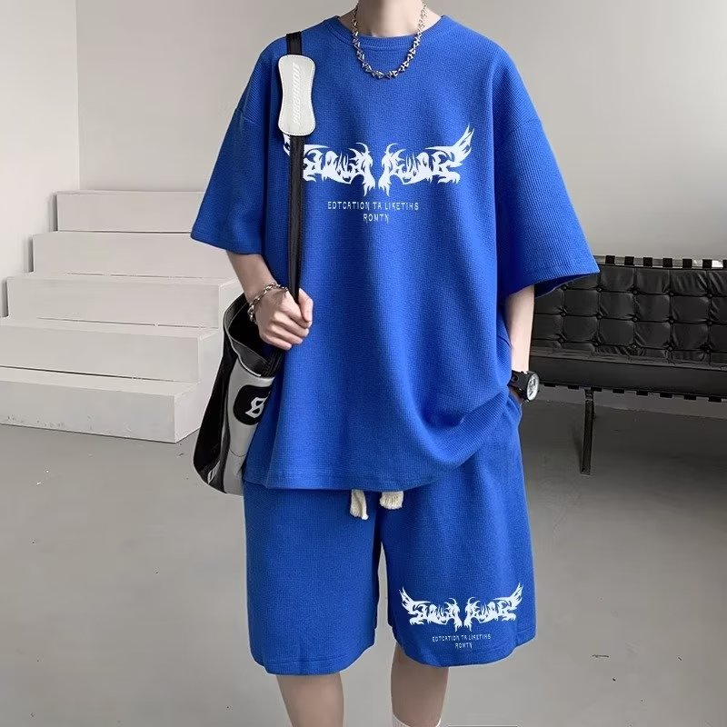 Set Áo Thun Ngắn Tay Và Quần short Thể Thao Thời Trang Mùa Hè Cho Học Sinh