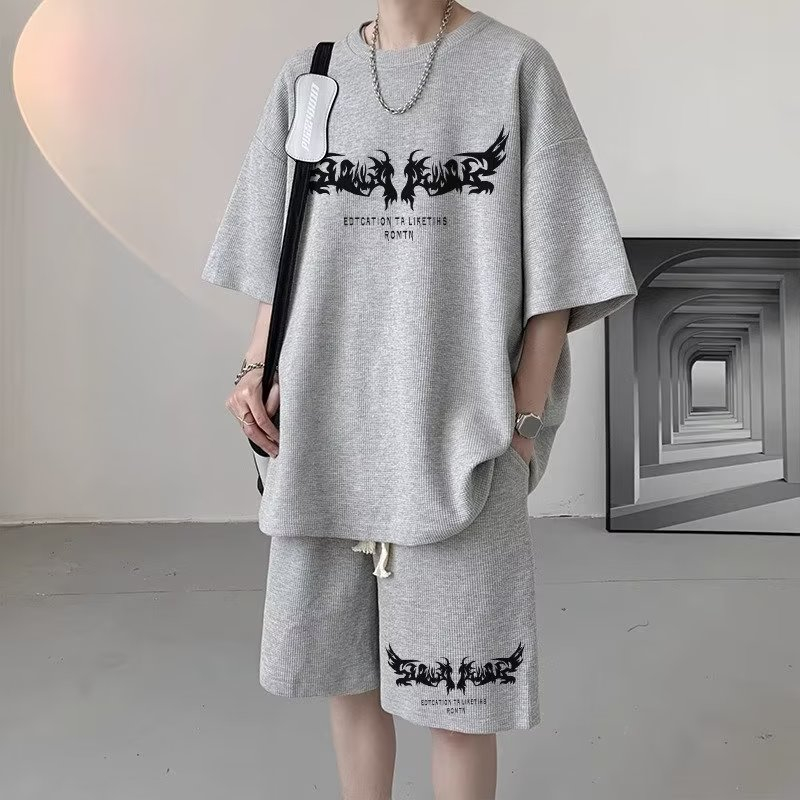 Set Áo Thun Ngắn Tay Và Quần short Thể Thao Thời Trang Mùa Hè Cho Học Sinh