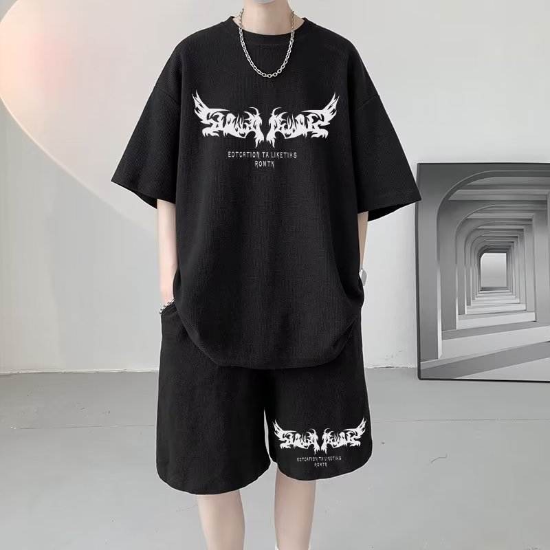 Set Áo Thun Ngắn Tay Và Quần short Thể Thao Thời Trang Mùa Hè Cho Học Sinh