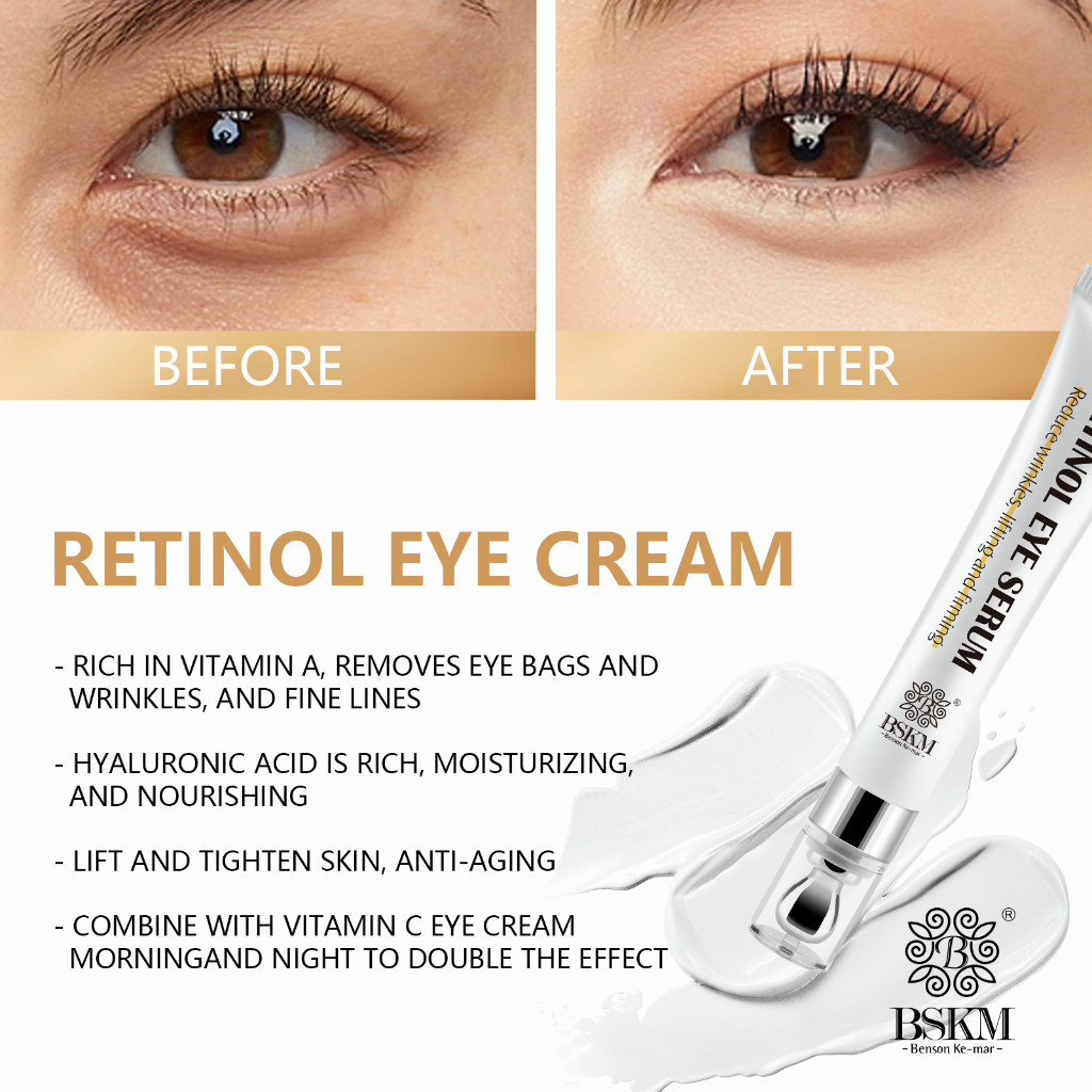 Bộ Re2 sản phẩm BSKM chống lão hóa retinol serum dưỡng da mặt/ mắt với con lăn giảm nếp nhăn làm trắng nâng da săn chắc