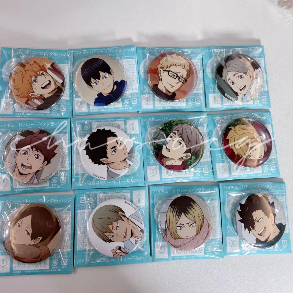 【CACG】Hàng Có Sẵn | Haikyuu One Fine Day New Autumn Winter Badge Nhân Vật Phim Phiên Bản Giới Hạn Thời Trang Thu Đông