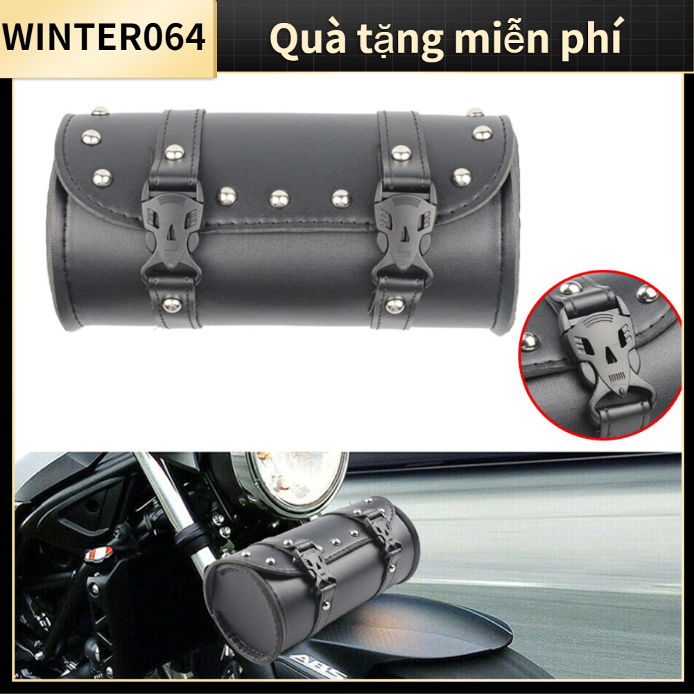 1 Túi Đựng Dụng Cụ Đa Năng Chống Thấm Nước Màu Đen Có 2 Khóa Cài Cho Xe Máy Điện Winter064