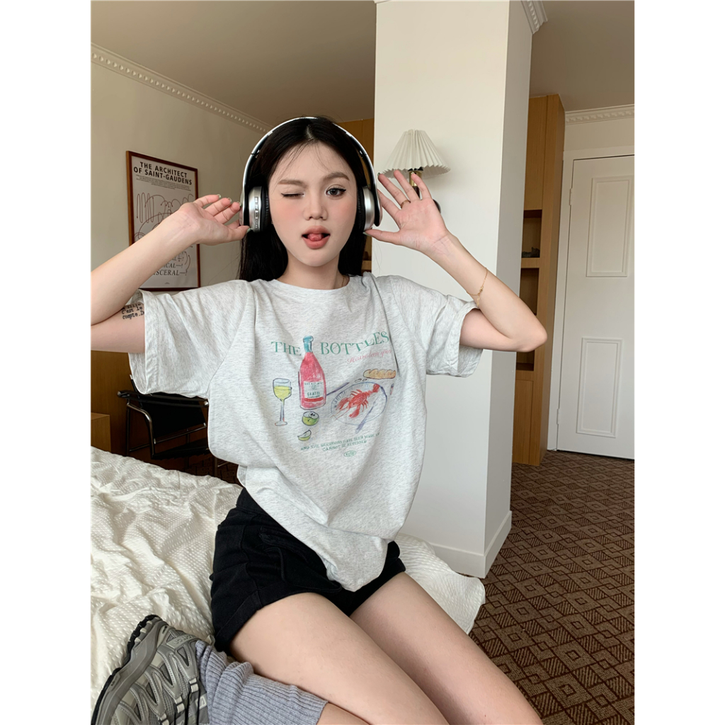 Áo Thun Nữ Tay Ngắn In Hình Lalisas Vui Nhộn