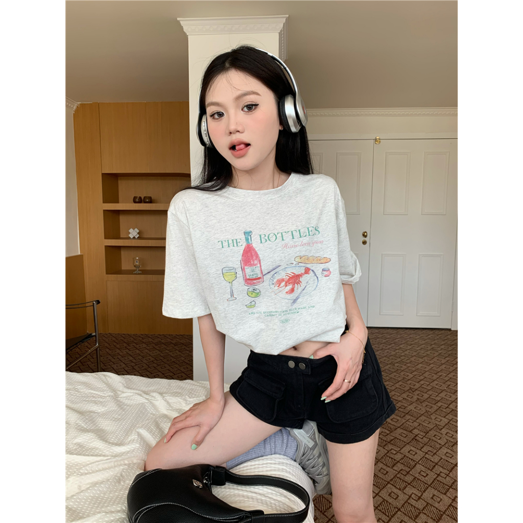 Áo Thun Nữ Tay Ngắn In Hình Lalisas Vui Nhộn