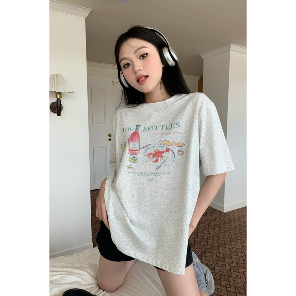 Áo Thun Nữ Tay Ngắn In Hình Lalisas Vui Nhộn