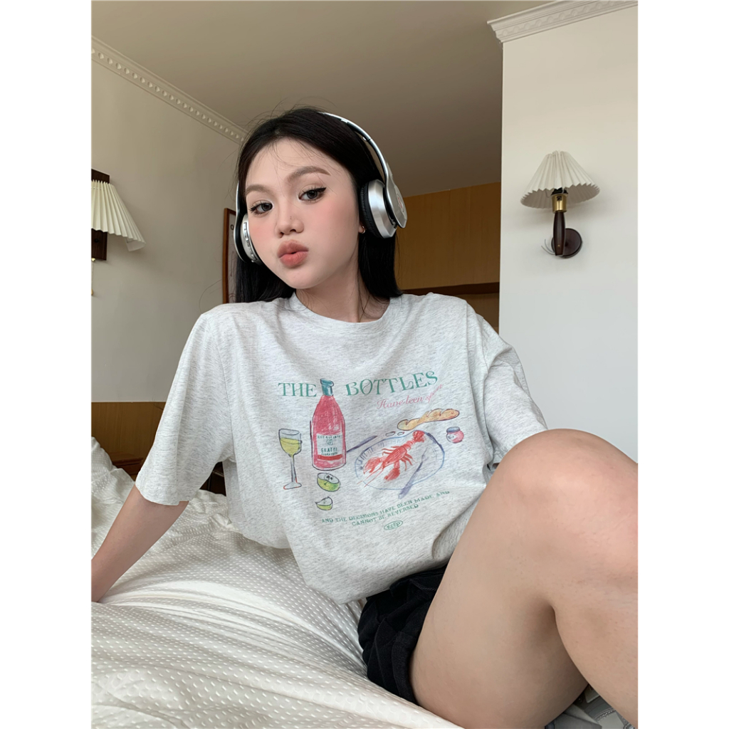 Áo Thun Nữ Tay Ngắn In Hình Lalisas Vui Nhộn