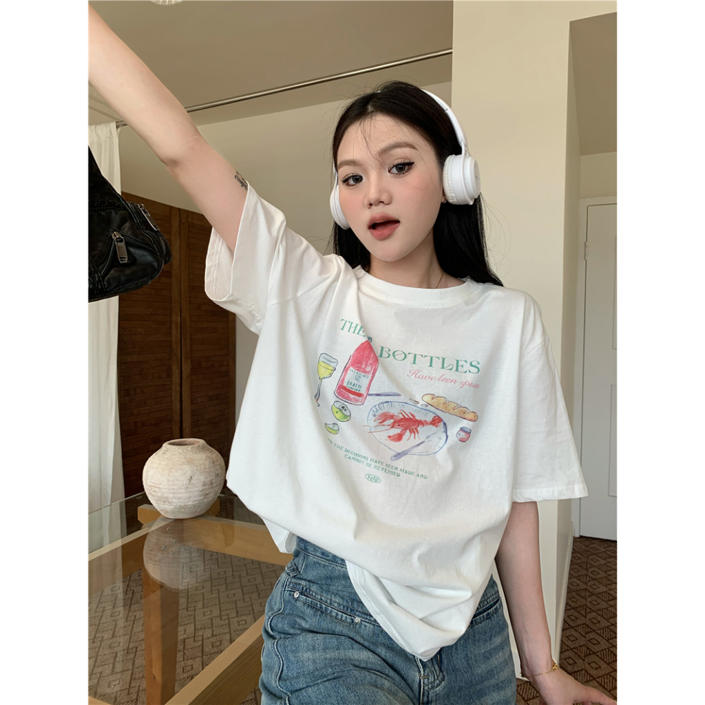 Áo Thun Nữ Tay Ngắn In Hình Lalisas Vui Nhộn