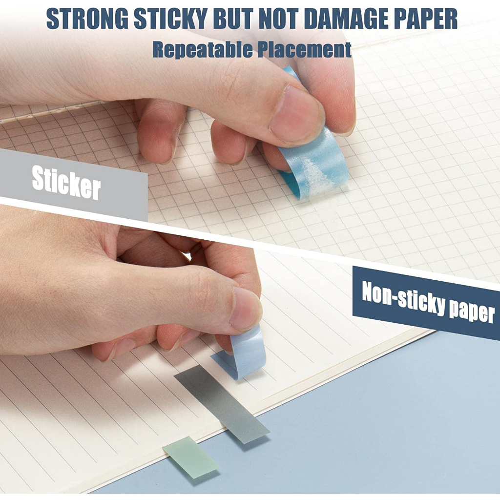 Set 200 Thước Dán Ghi Chú Dạng Dính Màu Sắc Ngọt Ngào